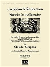 Jacobean & Restoration Musicke for Recorder 