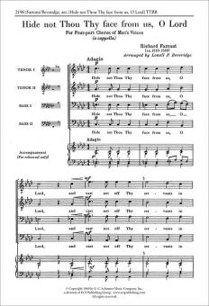 Hide Not Thou Thy Face From Me 