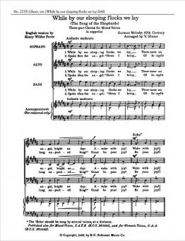 While By Our Sleeping Flocks We Lay 