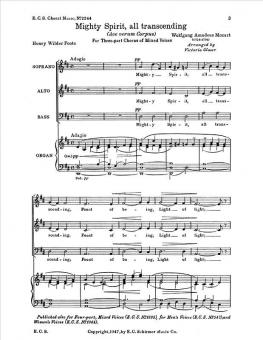 Mighty Spirit, All Transcending, K 618 