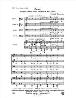 The Nativity According to St. Luke: Nowel 