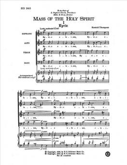 Mass of the Holy Spirit No. 1 