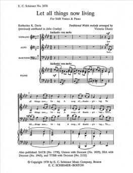 Let All Things Now Living 