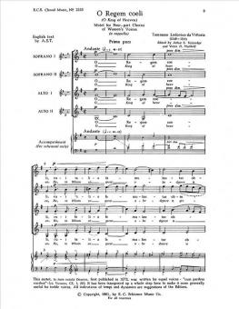 O Regem coeli 