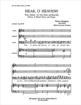 Hear, O Heavens 