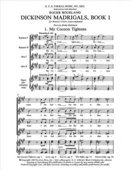 Dickinson Madrigals, Book I 