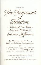 The Testament of Freedom 