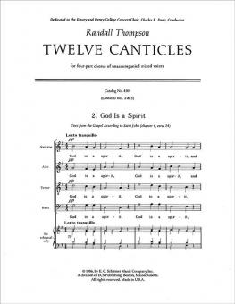 Twelve Canticles No. 2 & 3 