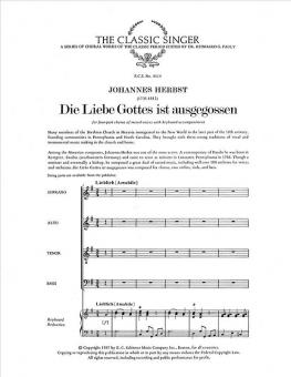 Die Liebe Gottes ist ausgegossen 