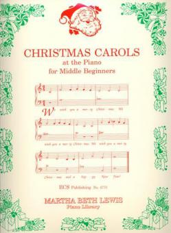 Christmas Carols at the Piano for Middle Beginners 