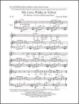 My Love Walks in Velvet 