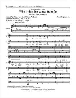 Who is This That Comes from Far 