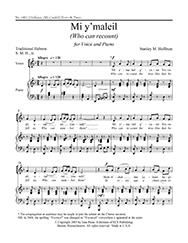 Mi y'maleil (Who can recount) 