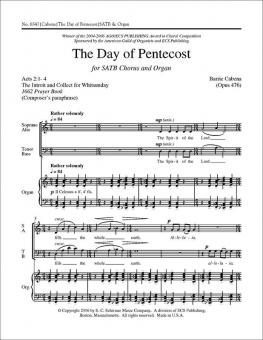 The Day of Pentecost 
