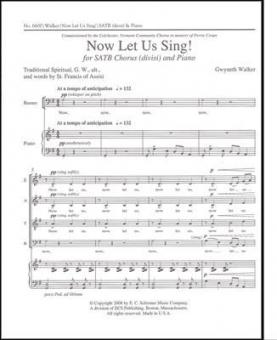 Now Let Us Sing! 