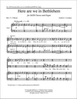 Here are we in Bethlehem 