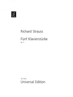 5 Klavierstücke op. 3 