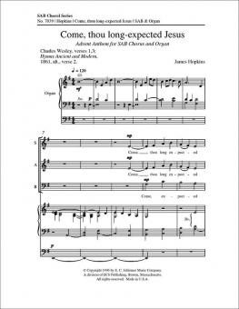 Come, thou long-expected Jesus 