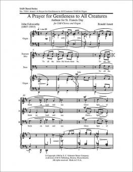 Prayer for Gentleness to all Creatures 