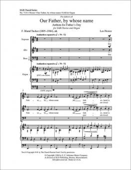 Our Father, By Whose Name 