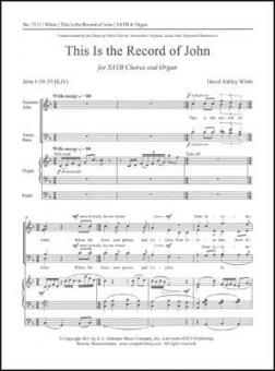 This Is the Record of John 
