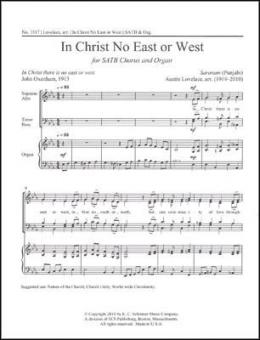 In Christ No East or West 