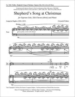 Shepherd's Song at Christmas 
