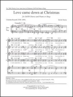 Love Came Down at Christmas 