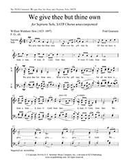 We give thee but thine own 