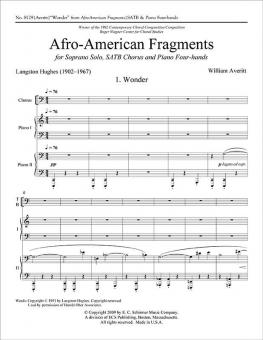 Afro-American Fragments: 1. Wonder 