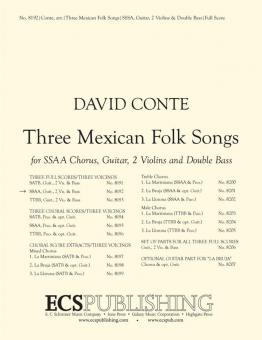 Three Mexican Folk Songs 