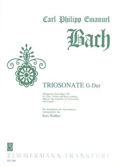 Triosonate G-Dur Wq 152 