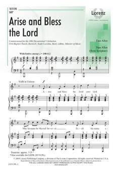 Arise and Bless The Lord 