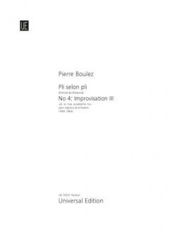 Improvisation III, Nr. 4 aus 'Pli selon pli' 