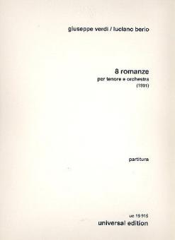 8 Romanze für Tenor und Orchester 