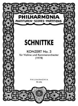 Konzert Nr.3 für Violine und Kammerorchester 