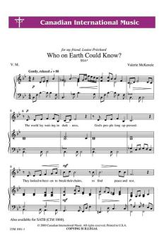 Who On Earth Could Know? 