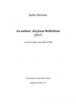 As-Salämu 'alaykum Bethlehem 