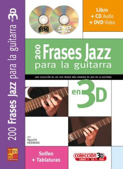 200 frases jazz para la guitarra en 3D 