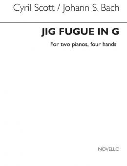 Scott/Bach Jig Fugue In G 2 Pianos/4 Hands 