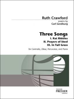 Three Songs to Poems by Carl Sandburg 