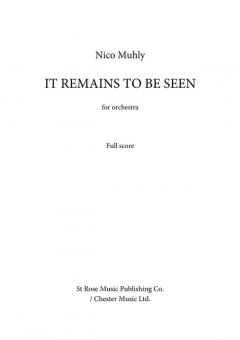 It Remains To Be Seen Standard