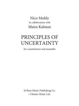 Principles Of Uncertainty 