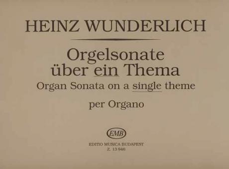 Organ Sonata on a Single Theme 