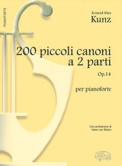 200 Piccoli Canoni a 2 Parti Op.14 