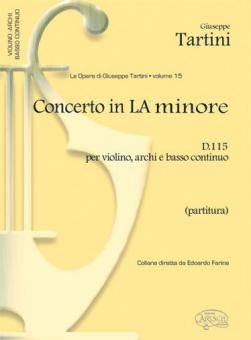 Concerto in la minore D 115 