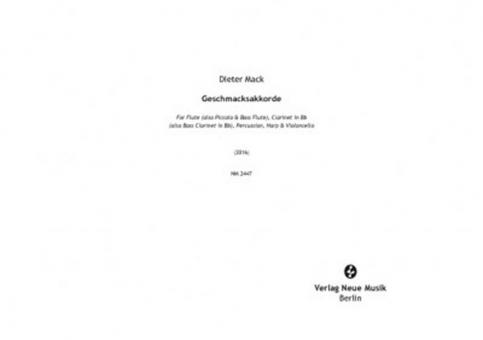 Neue Töne: Musik für Flöte 1 