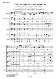 Willst du dein Herz mir schenken BWV518 