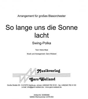 So lange uns die Sonne lacht 