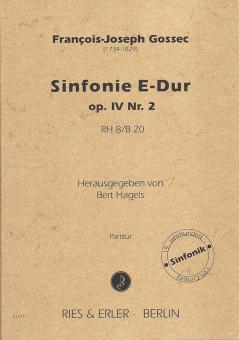 Sinfonie E-Dur op. IV Nr. 2 RH 8 / B 20 